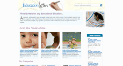 Desktop Screenshot of educationletters.co.uk